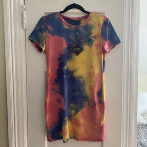 Tie Dye Bodycon Mini Dress